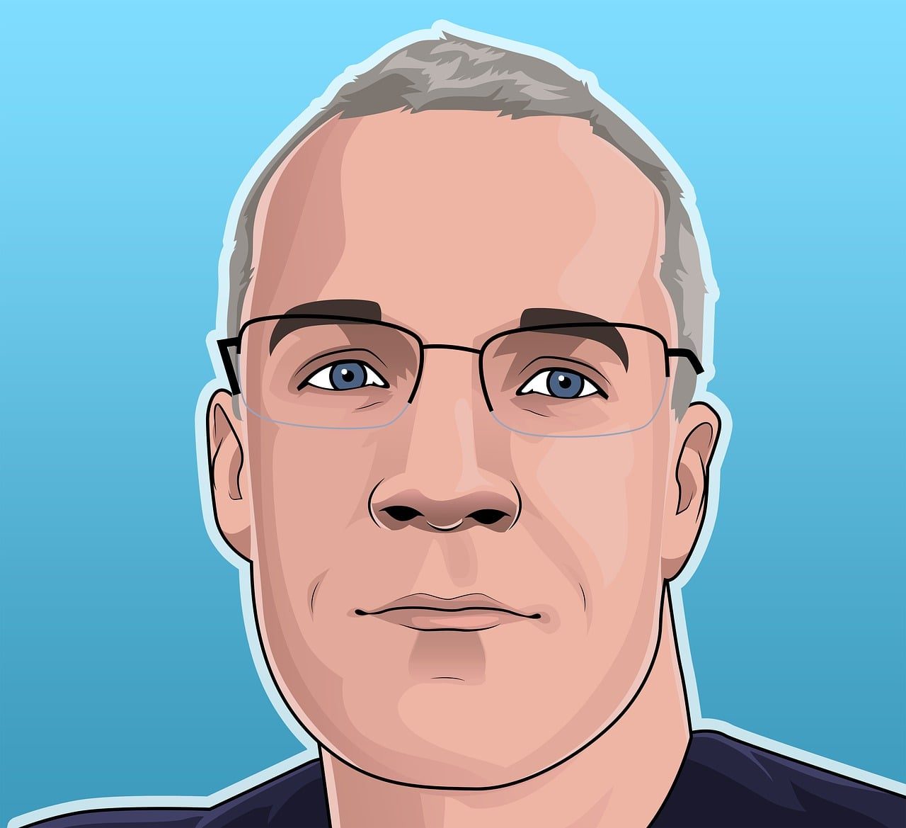 cartoon, profile pic, profile, icon, face, head, person, avatar, male, flat, blue cartoon, blue avatar, profile pic, profile pic, profile pic, profile pic, profile pic